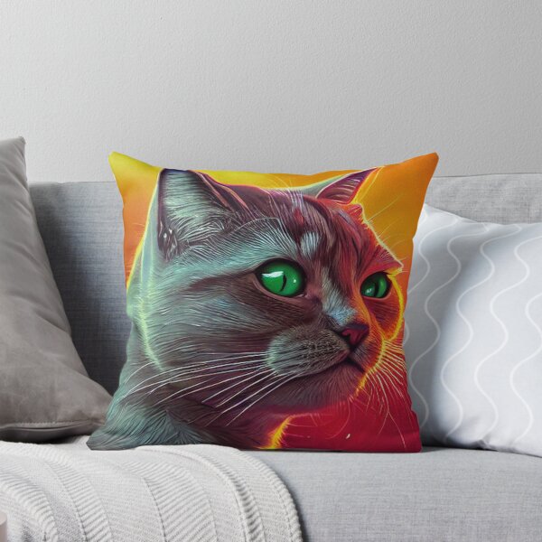 Item preview, Gato triste en grunge, gato pintado, arte de abstracción único designed and sold by ValleyDream.