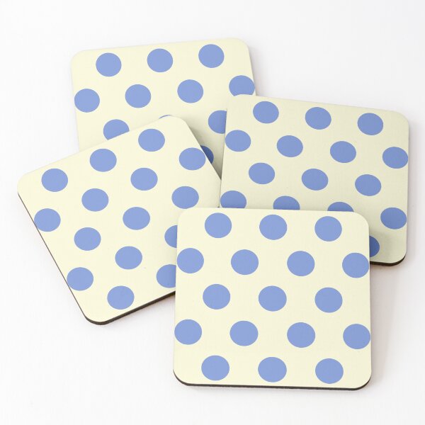 Item preview, Large DANUBE BLUE and CREAM POLKA DOTS designed and sold by RachelMacht.