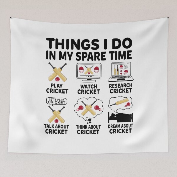 Item preview, Things I Do In My Spare Time Funny Cricket designed and sold by 1Designology1.