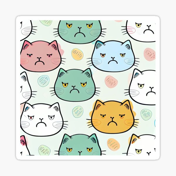 Angry Cat Sound Stickers for Sale