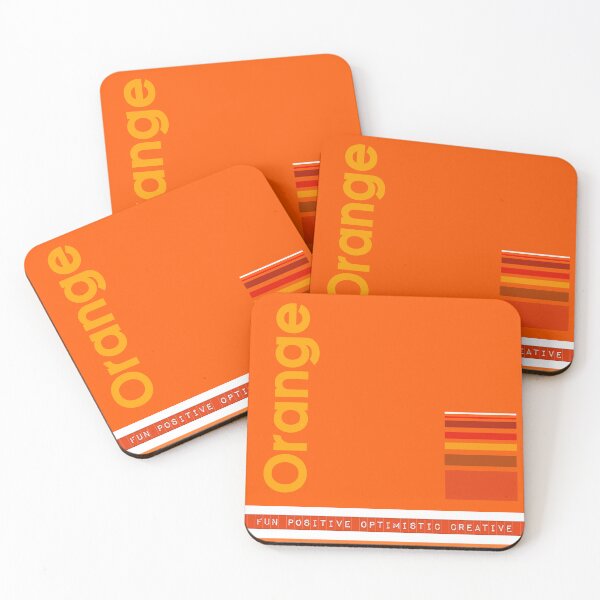 Item preview, Colors of the Rainbow colour, Orange. Fun, positive, optimistic, creative.  - Caroline Laursen Original designed and sold by Caroline Laursen.