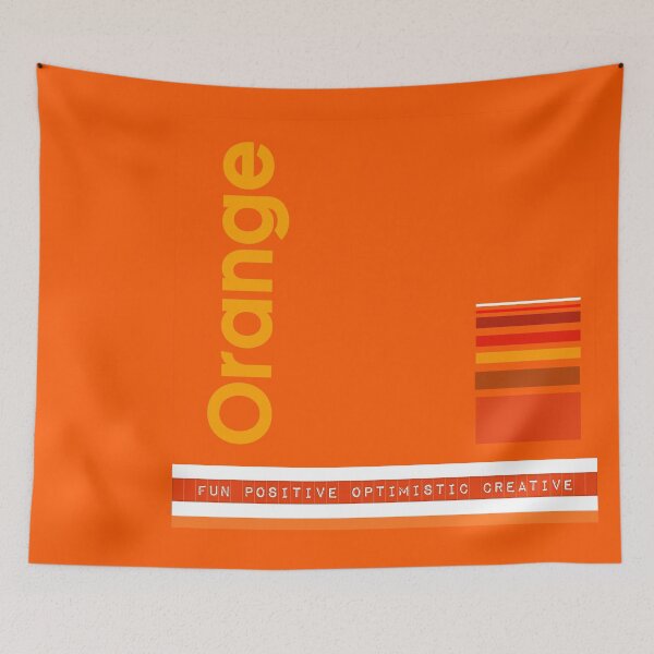 Item preview, Colors of the Rainbow colour, Orange. Fun, positive, optimistic, creative.  - Caroline Laursen Original designed and sold by Caroline Laursen.