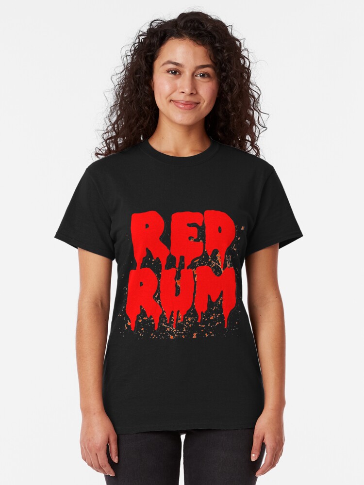 Alternate view of Red Rum Scary Design! Classic T-Shirt