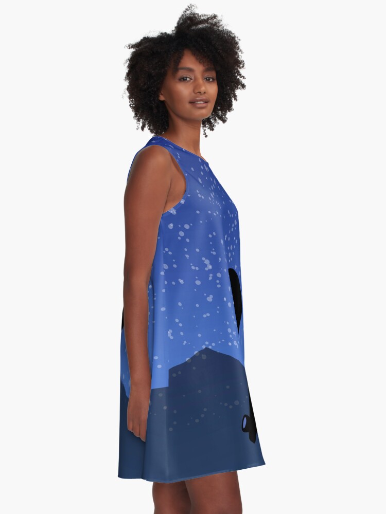 Alternate view of Astronomical A-Line Dress