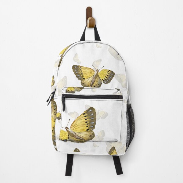 Item preview, Butterfly yellow cute a hand pattern watercolor designed and sold by Yana Mustafina | Boho Soulful Designs.
