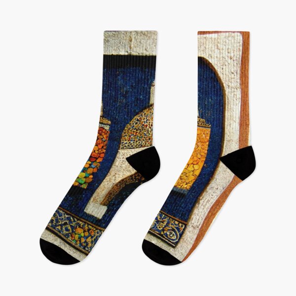 Item preview, mosaic of Al-Hamra Palace /castle and ancient Arab Islamic architecture spain designed and sold by MaissaArt.