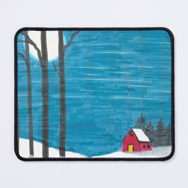 Item preview, Cabin in the Snow  designed and sold by ReneeDixonArt.