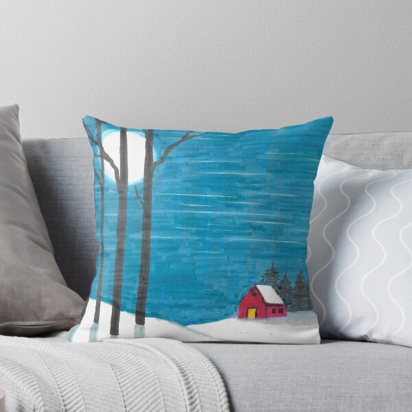 Item preview, Cabin in the Snow  designed and sold by ReneeDixonArt.