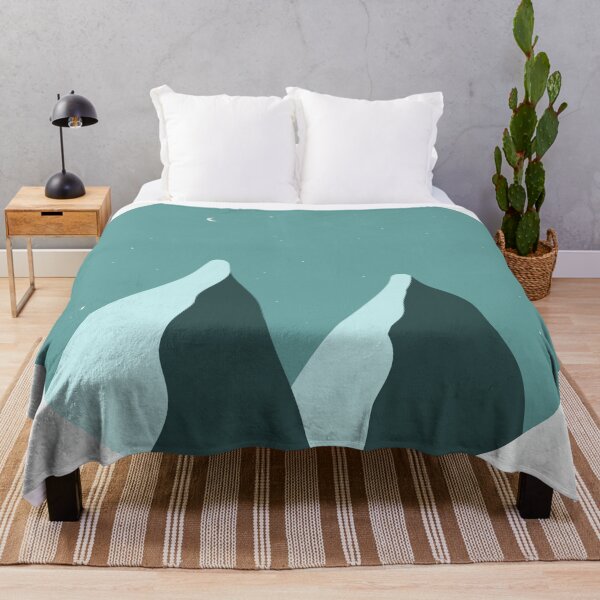 Item preview, Pastel green starry sky with mountain scenery designed and sold by Artheticsbyamna.