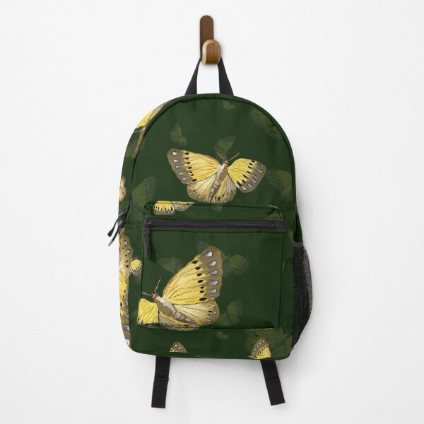 Item preview, Butterfly yellow cute a hand pattern watercolor green designed and sold by Yana Mustafina | Boho Soulful Designs.