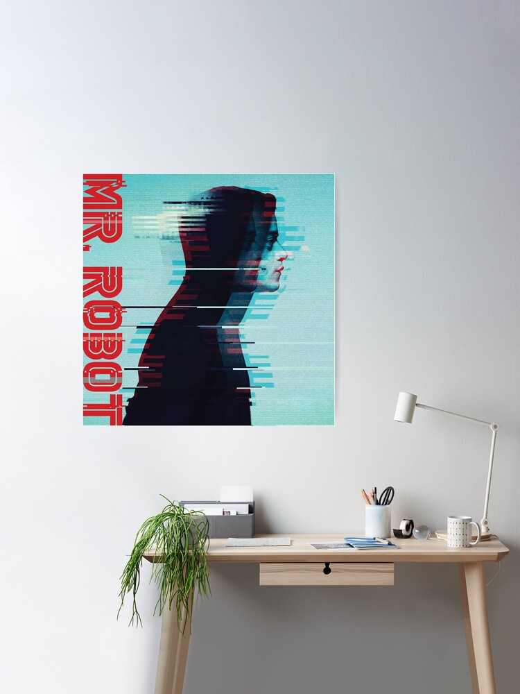 Mr Robot Movie Kraft Paper Poster Cafe Creative wallpaper Interior  Decoration