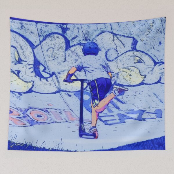 Item preview, Pushin' It - Stunt Scooter Rider designed and sold by NaturePrints.