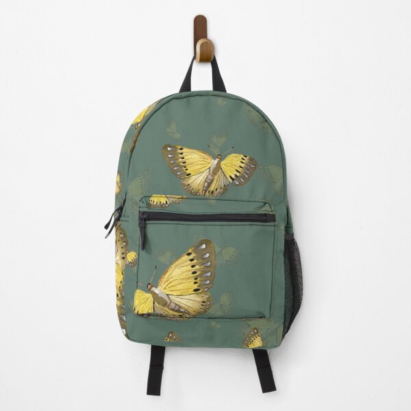 Item preview, Butterfly yellow cute a hand pattern watercolor turquoise designed and sold by Yana Mustafina | Boho Soulful Designs.