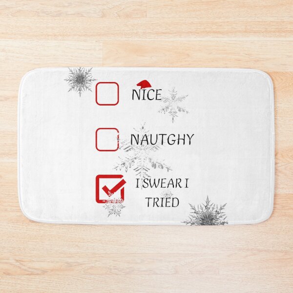 Item preview, Nice Naughty I Swear I Tried  designed and sold by printory.