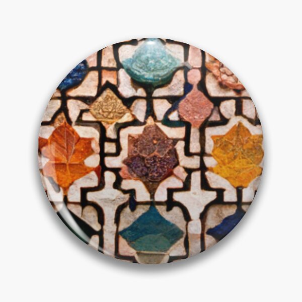 Item preview, mosaic of Al-Hamra Palace /castle and ancient Arab Islamic architecture spain designed and sold by MaissaArt.