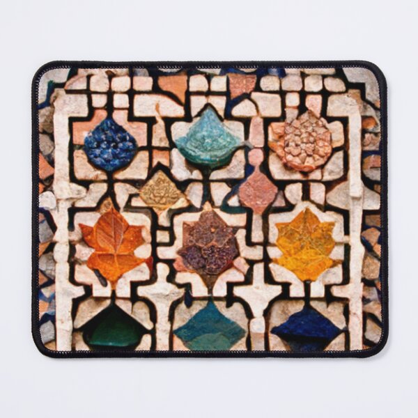 Item preview, mosaic of Al-Hamra Palace /castle and ancient Arab Islamic architecture spain designed and sold by MaissaArt.