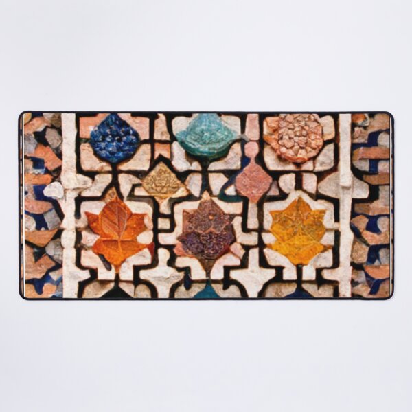 Item preview, mosaic of Al-Hamra Palace /castle and ancient Arab Islamic architecture spain designed and sold by MaissaArt.