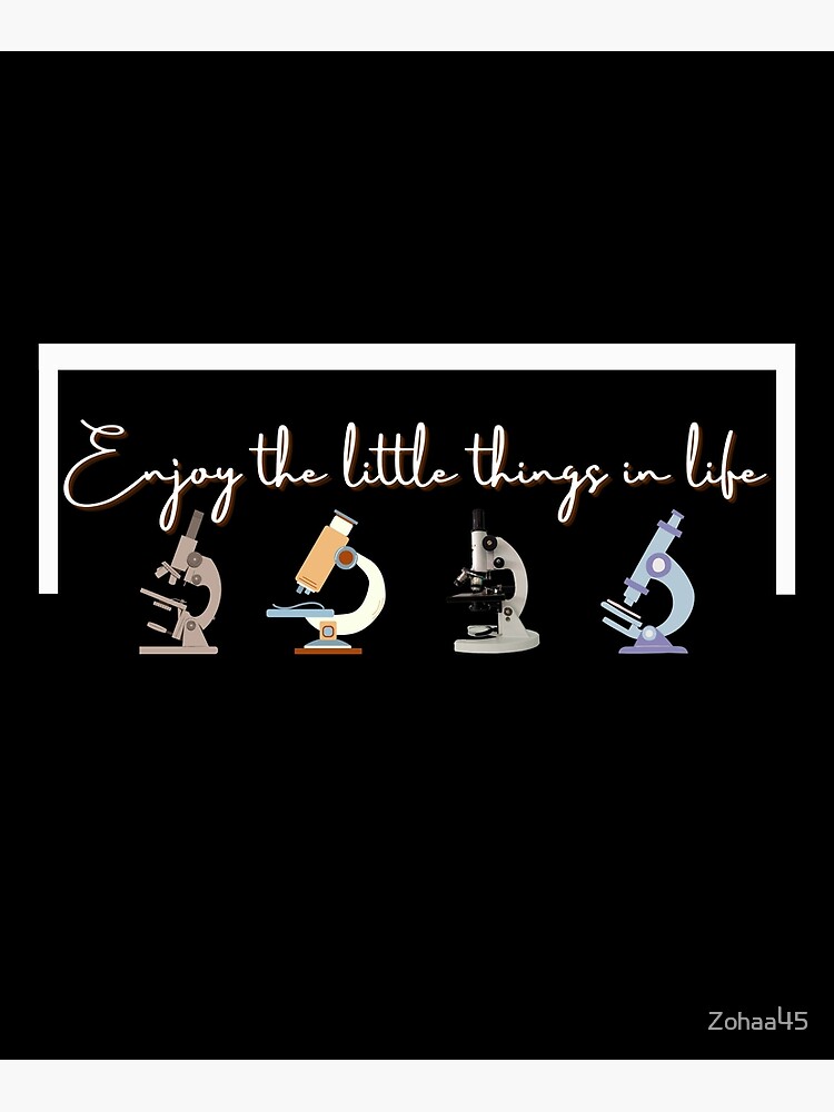 "Funny microscope, microbiologists biology nerd science lab" Poster for