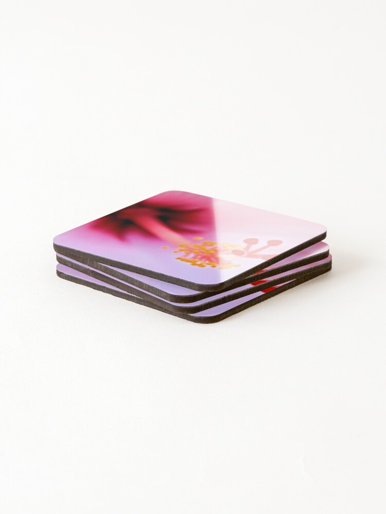 Thumbnail 4 of 5, Coasters (Set of 4), Pink designed and sold by DAWNESROMEO.