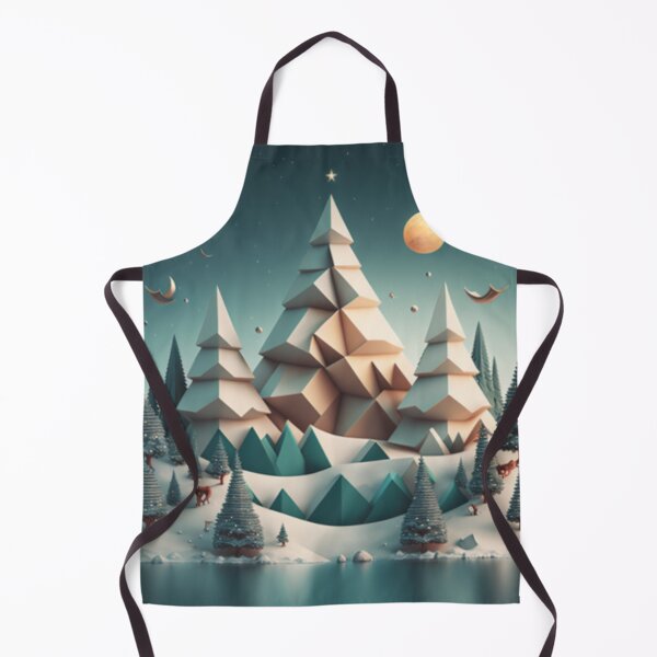 Item preview, Christmas Snow Hills Paper art Polyscape designed and sold by Gamicnum.