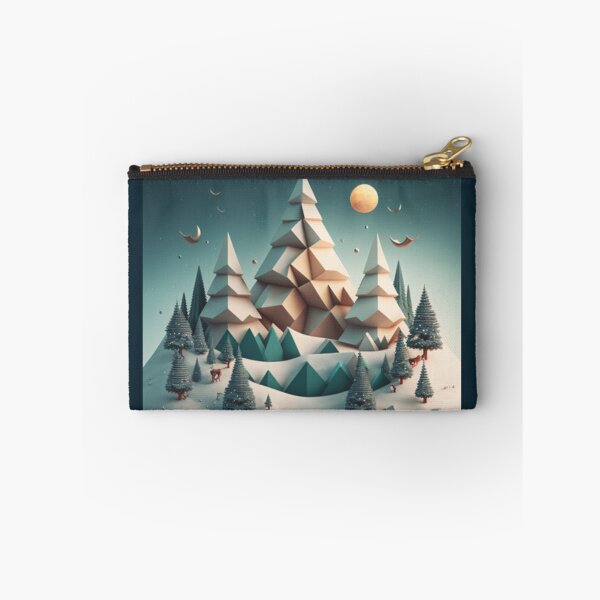 Item preview, Christmas Snow Hills Paper art Polyscape  designed and sold by Gamicnum.