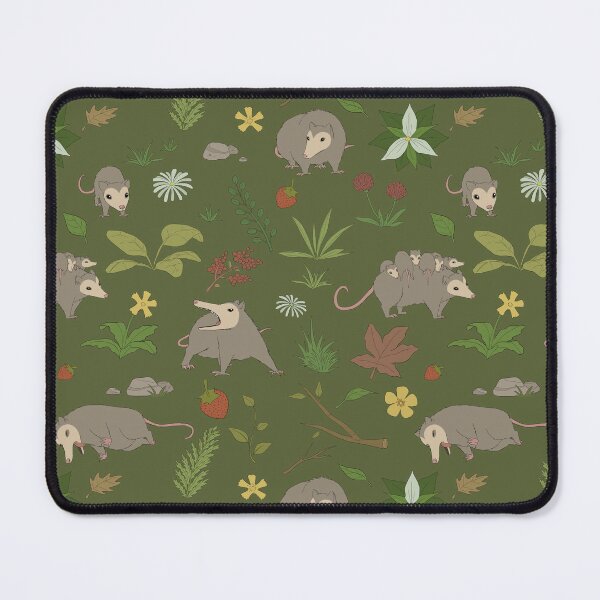 Item preview, Possums in a Berry Field Pattern designed and sold by PaperRain.