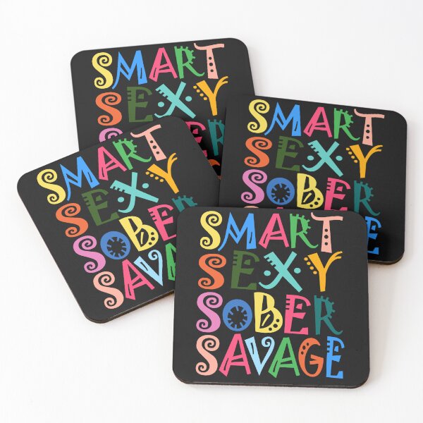 Item preview, SMART SEXY SOBER SAVAGE- sobriety anniversary aa na  designed and sold by hamzablk.