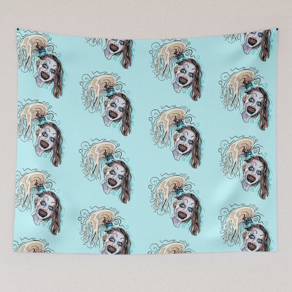 Item preview, Little Pale Girl Spooky Clown Horror Movie Art Terrifier 2  designed and sold by BetterDaze.