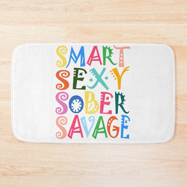Item preview, SMART SEXY SOBER SAVAGE- sobriety anniversary aa na  designed and sold by hamzablk.