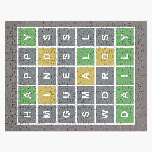 Item preview, Happy Minds Guess Small Words Daily Wordle Game designed and sold by ElephantShoe.