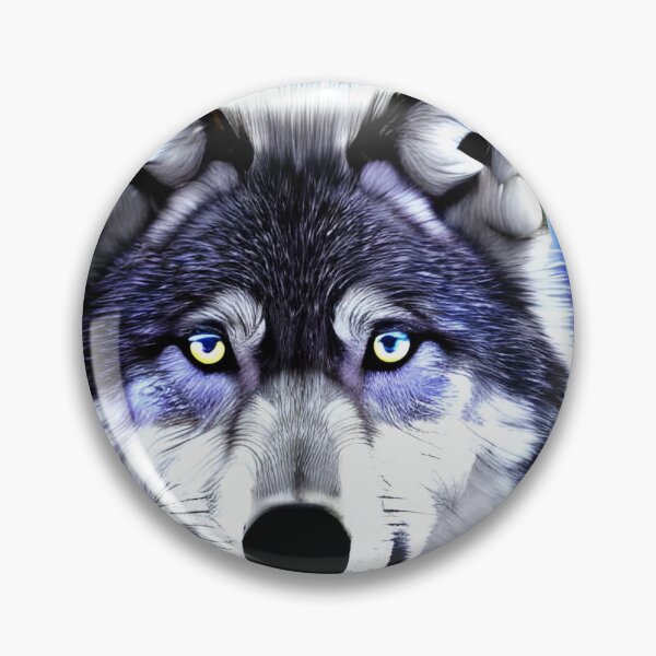 Artikelvorschau, Blauer Mond-Wolf-Grafik entworfen und verkauft von The Love Quill.