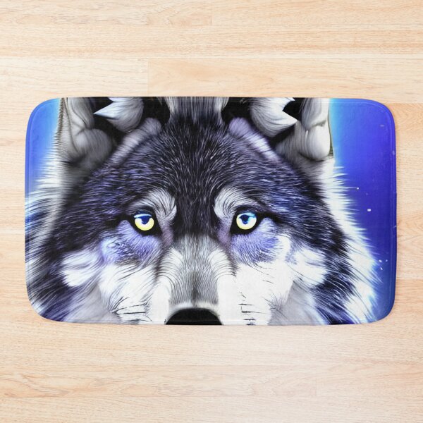 Item preview, Blue Moon Wolf Artwork designed and sold by The Love Quill.