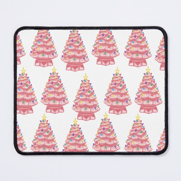 Artikelvorschau, Pink Ceramic Xmas Trees - White entworfen und verkauft von HB Loves Crafts.