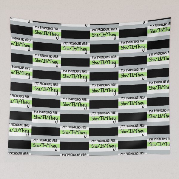Item preview, Agender she it they designed and sold by AmIAnAngelYet.