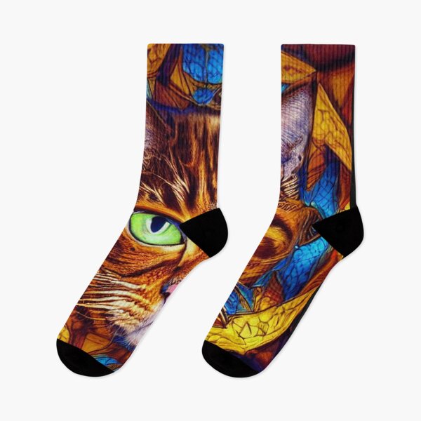 Item preview, Gato triste en grunge, gato pintado, arte de abstracción único designed and sold by ValleyDream.