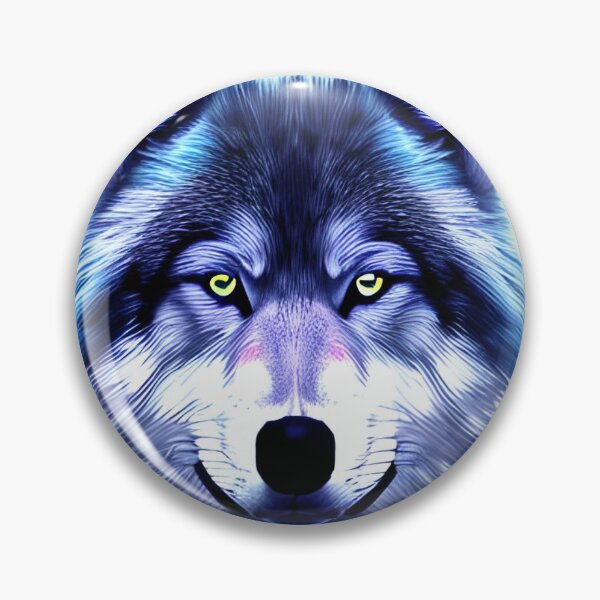 Artikelvorschau, Blauer Mond-Wolf-Grafik entworfen und verkauft von The Love Quill.