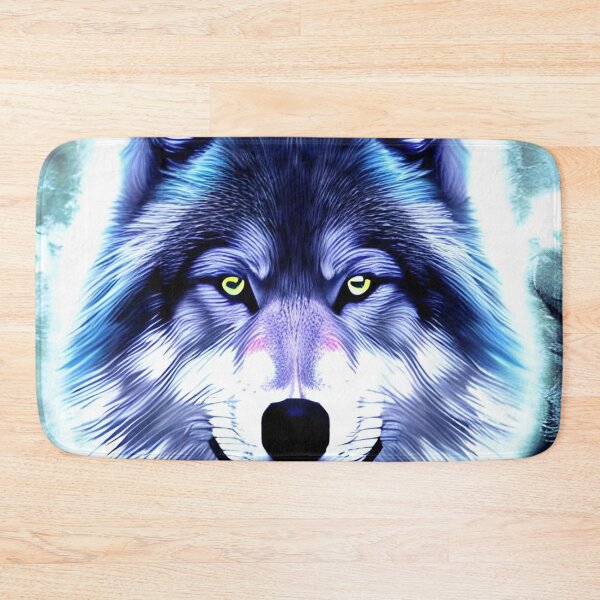 Item preview, Blue Moon Wolf Artwork designed and sold by The Love Quill.