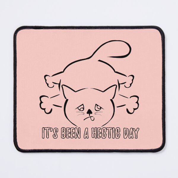 Item preview, Exhausted tired cat - cat humor - Blue monday - Almost monday designed and sold by stayartsy07.