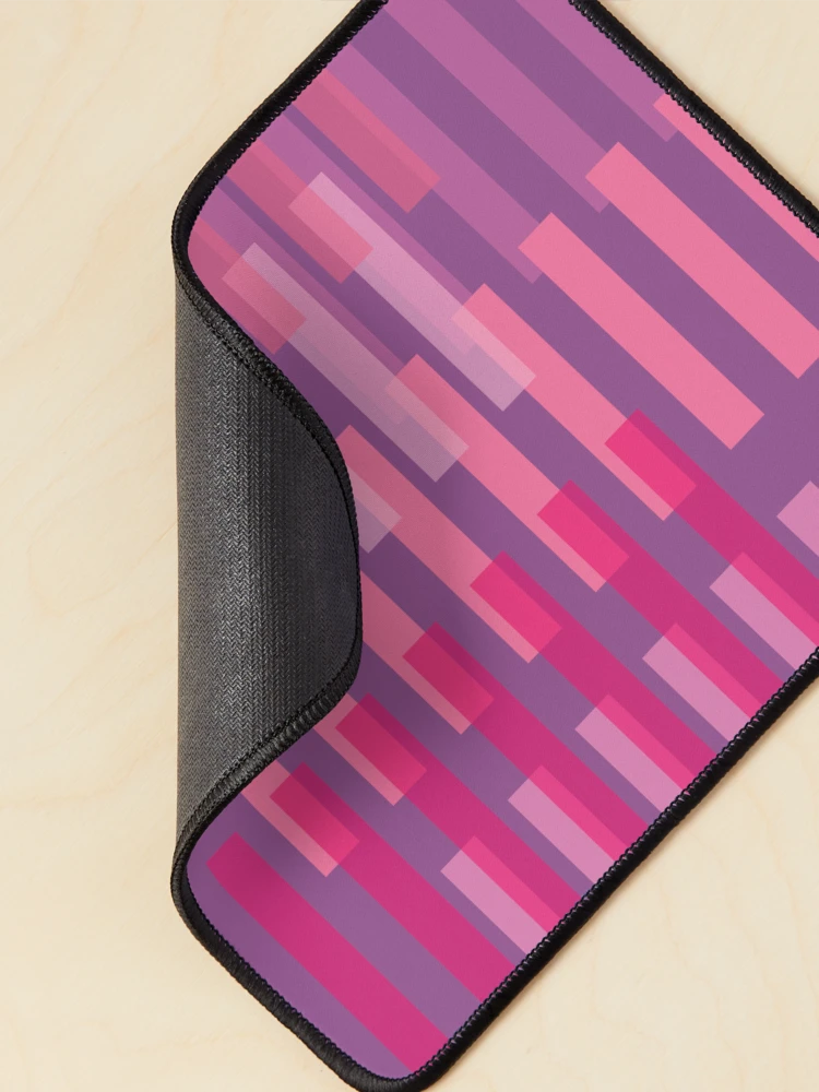 Thumbnail 2 of 5, Mouse Pad, Behind Bars - Raspberry designed and sold by JRP Design.