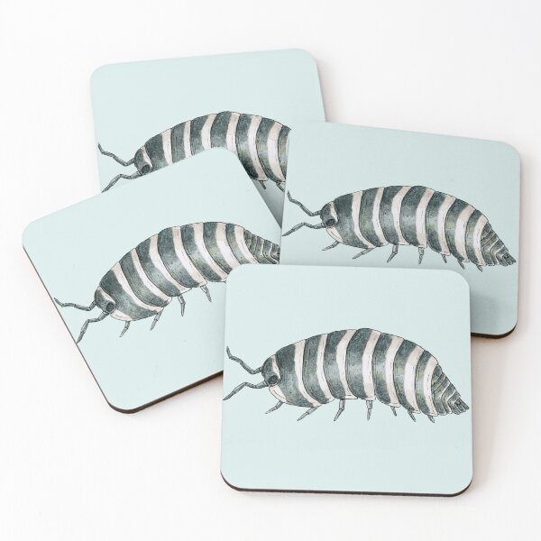 Item preview, Armadillidium maculatum- Zebra Isopod designed and sold by paintedpansy.