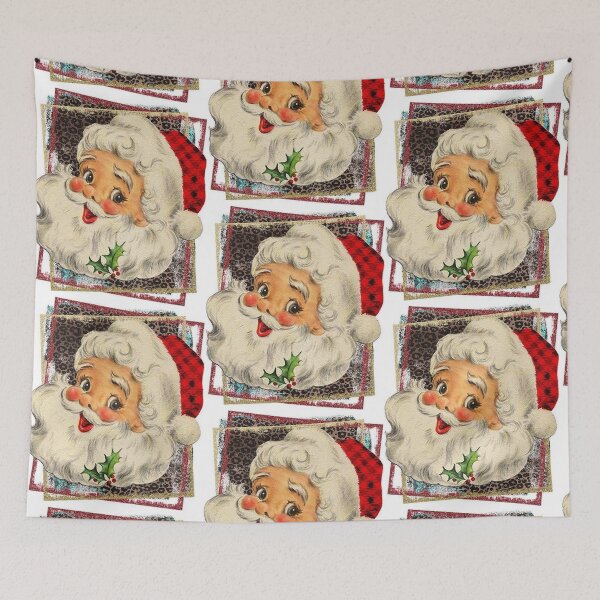 Item preview, Retro Vintage Pink Santa Clause designed and sold by Mseabro.