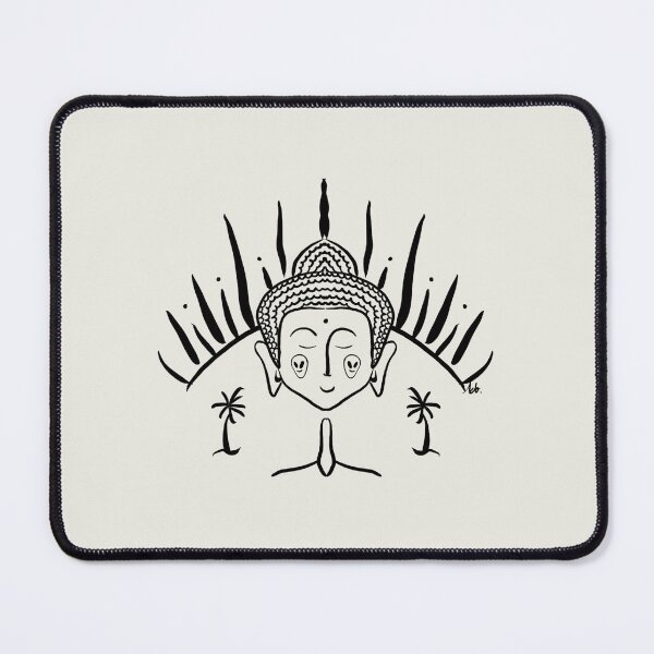 Item preview, Calm Buddha with Sun and Palms designed and sold by wavveandsalt.