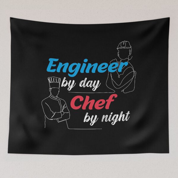 Item preview, Engineer By Day Chef By Night designed and sold by Exosia Shop ⭐⭐⭐⭐⭐.