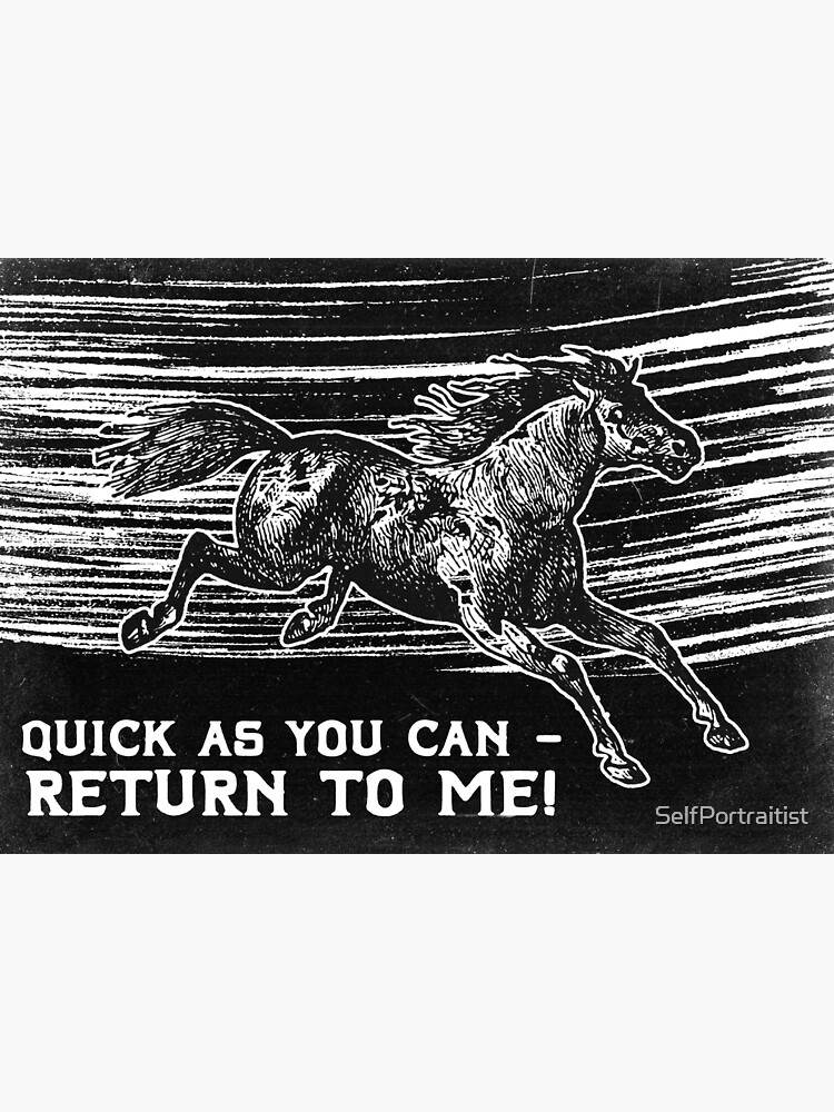 "Quick As You Can Return To Me!" Poster for Sale by emeemo Redbubble