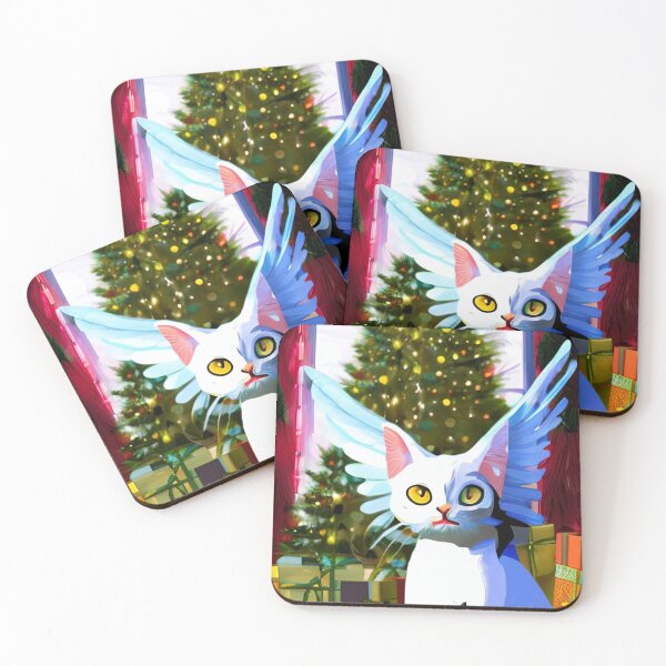 Item preview, Christmas Angel Kitty Cat designed and sold by Astro-Duck.