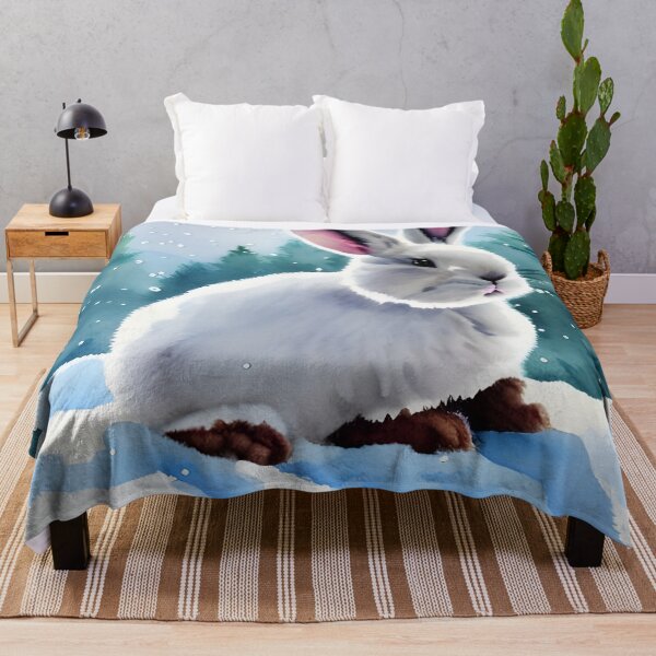 Item preview, Rabbits in the snow designed and sold by FineArtworld7.