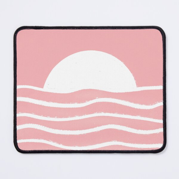 Item preview, Moon setting on waves - pink designed and sold by PrettywithColor.
