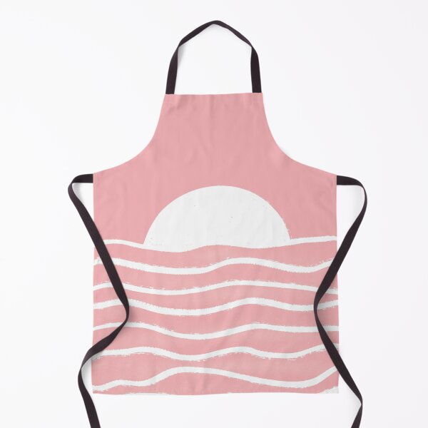 Item preview, Moon setting on waves - pink designed and sold by PrettywithColor.