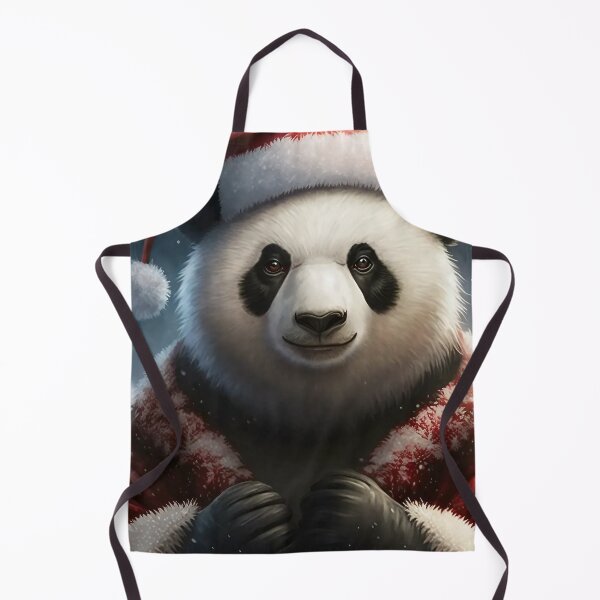 Item preview, Christmas Panda with a Santa Hat designed and sold by MythicPrompts.