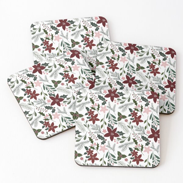 Item preview, holly jolly florals designed and sold by CdLdesignco.